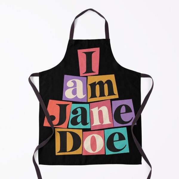 Item preview, I Am Jane Doe Colorful Cutout Lettering designed and sold by haitrieuic96.