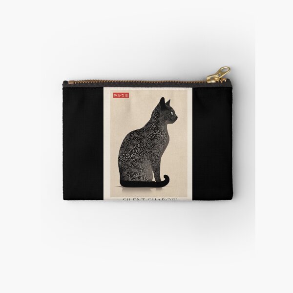Item preview, Yayoi Kusama Black Cat Poster "Silent Shadow" Polka Dot Japanese Canvas Print Modern Art Wall Decor designed and sold by scrambledpeg.