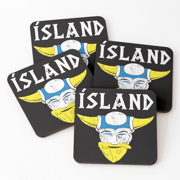 Item preview, ÍSLAND Viking Head  designed and sold by LunaCanva.
