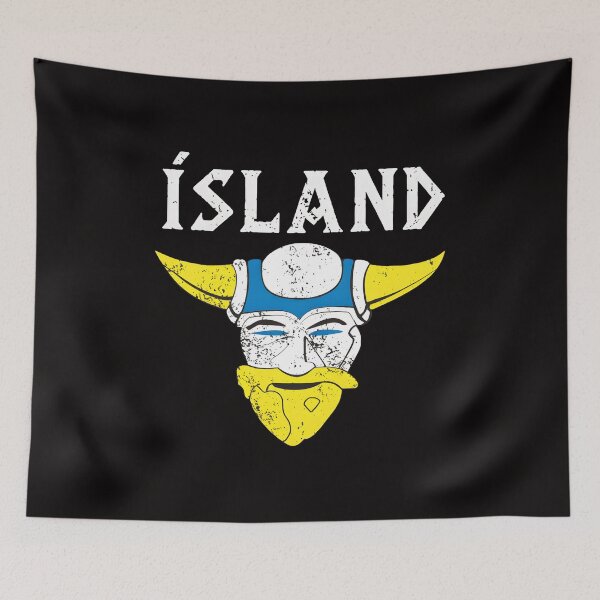 Item preview, ÍSLAND Viking Head  designed and sold by LunaCanva.