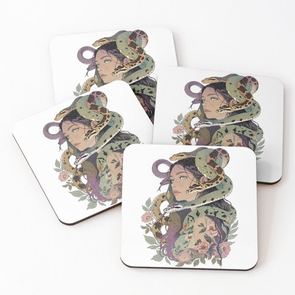 Item preview, Serpent Empress – Medusa Botanical Portrait Tee  designed and sold by HexOne.
