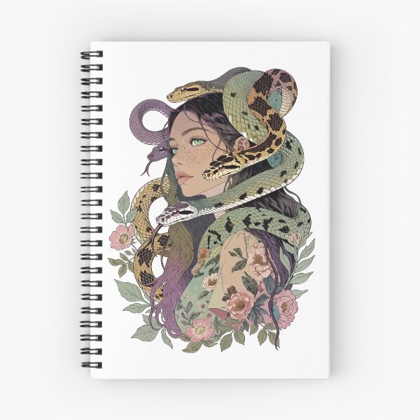 Item preview, Serpent Empress – Medusa Botanical Portrait Tee  designed and sold by HexOne.