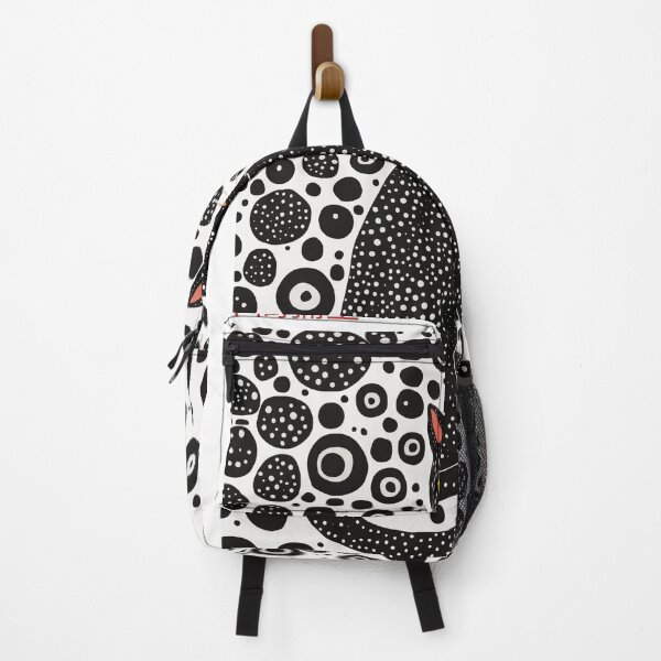 Item preview, Museum Exhibition Wall Picture "Midnight Feline" Yayoi Kusama Paris Modern Style Dotted Black Cat Frameable Paper Art designed and sold by MagicatcoArt.