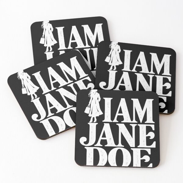 Item preview, I Am Jane Doe White Serif Woman Silhouette designed and sold by haitrieuic96.