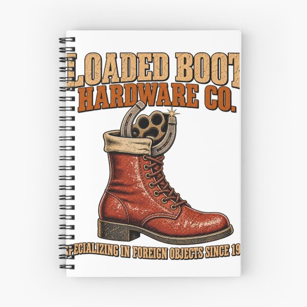 Item preview, Loaded Boot Hardware Co. Foreign Objects Since 1977 Retro Wrestling Heel Humor Tee designed and sold by Irish Whip Media.