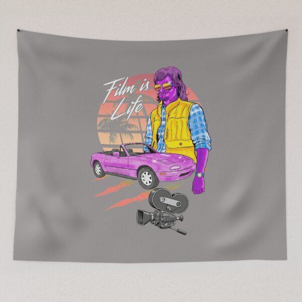 Item preview, I'm Gonna Shoot Retro Synthwave Mullet Car Battery-46 designed and sold by HeleneHeinz.