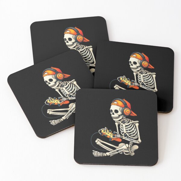Item preview, Halloween Skeleton Gamer Video Gaming designed and sold by NguboNorento.