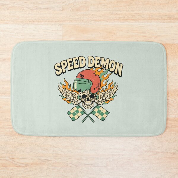 Item preview, Speed Demon Skull Helmet | Vintage Racing and Motorcycle Art designed and sold by MrDev.