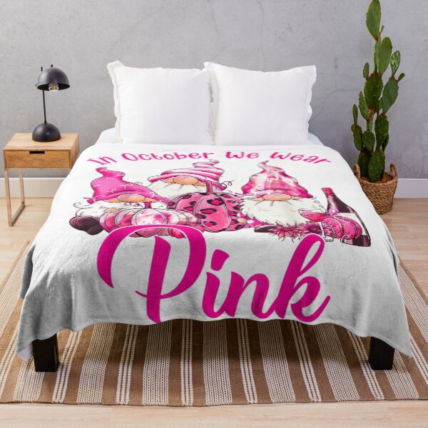 Item preview, Gnomes Pumkin Leopard Wine In October We Wear Pink designed and sold by NguboNorento.