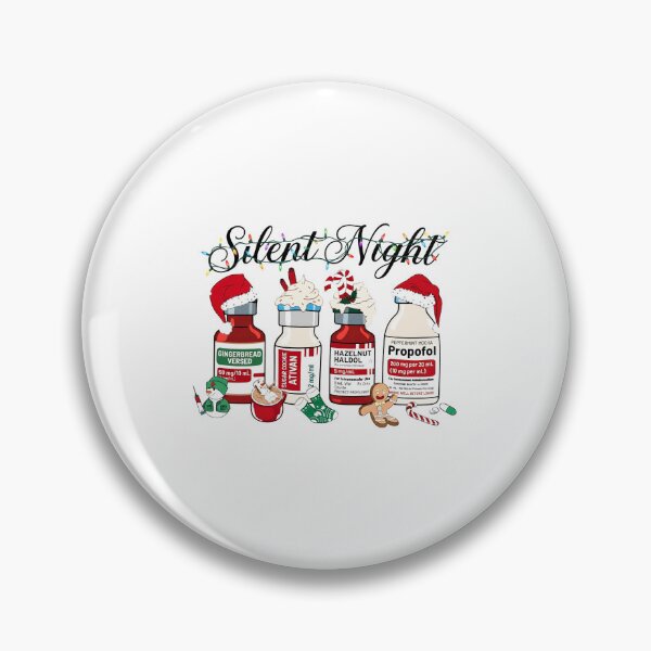 Item preview, Silent Nights ICU Nurse Christmas designed and sold by skylove94.