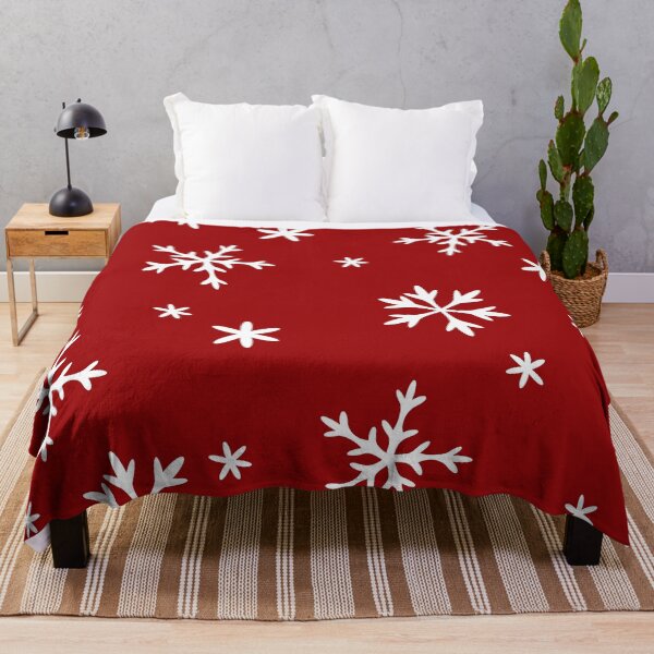 Item preview, Christmas Snowflakes Pattern On Holiday Dark Red designed and sold by DEC02.