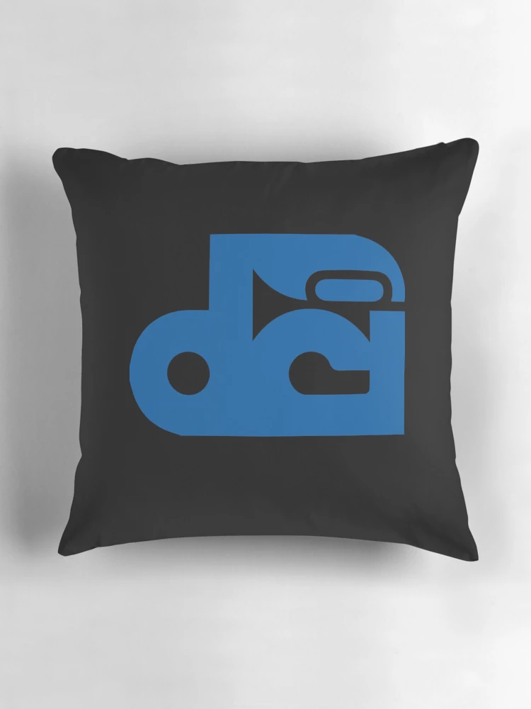 Thumbnail 3 of 4, Pillow, Blue Stylized Lettering Monogram designed and sold by RheaHunt.