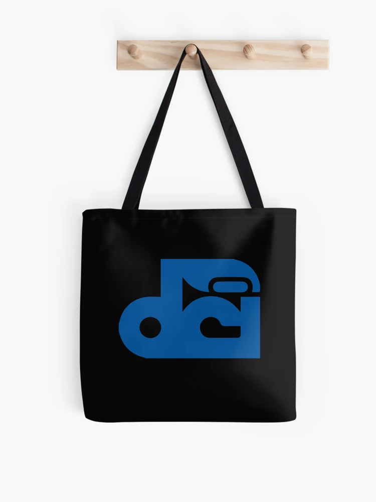 Thumbnail 1 of 2, Tote Bag, Blue Stylized Lettering Monogram designed and sold by RheaHunt.