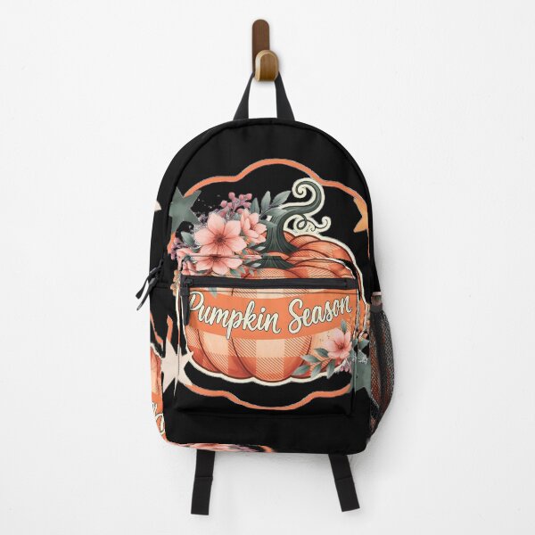 Item preview, Pumpkin Season Retro Pumpkin with Pink Flowers, Cute Fall Gift designed and sold by Zizo-DR44.