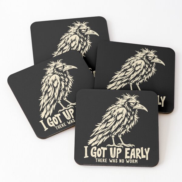 Item preview, Grumpy Crow I Got Up Early Funny Bird Humor   Copy designed and sold by Idontwannaknow.