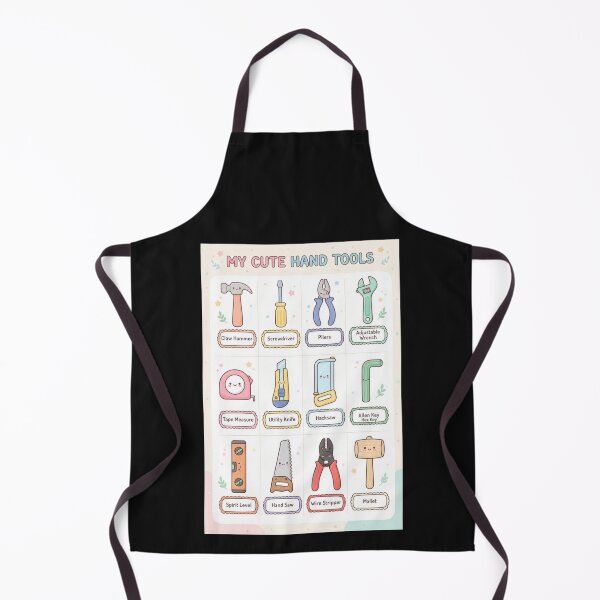 Item preview, Cute Kawaii Hand Tools Educational Pattern Chart Art designed and sold by bvdesignart.