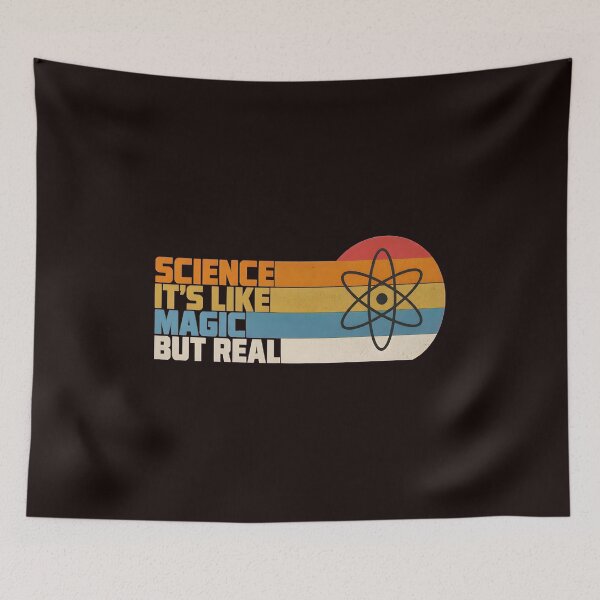 Item preview, Science It's Like Magic But Real Retro Atom designed and sold by Mawntsni.