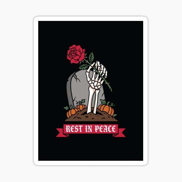 Item preview, Skeleton Hand Rising From Grave Rose Art designed and sold by digizonebydas.