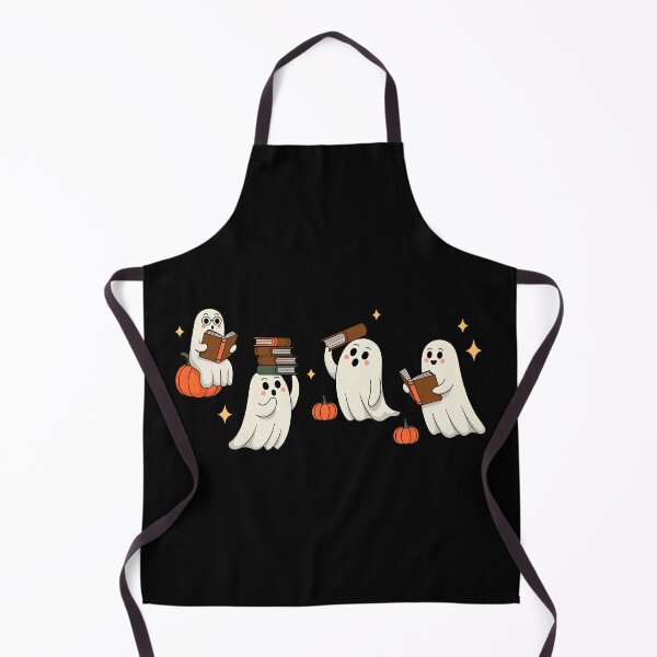 Item preview, Retro Ghosts Reading Books Pumpkins & Bats, Funny Halloween  designed and sold by Zizo-DR44.