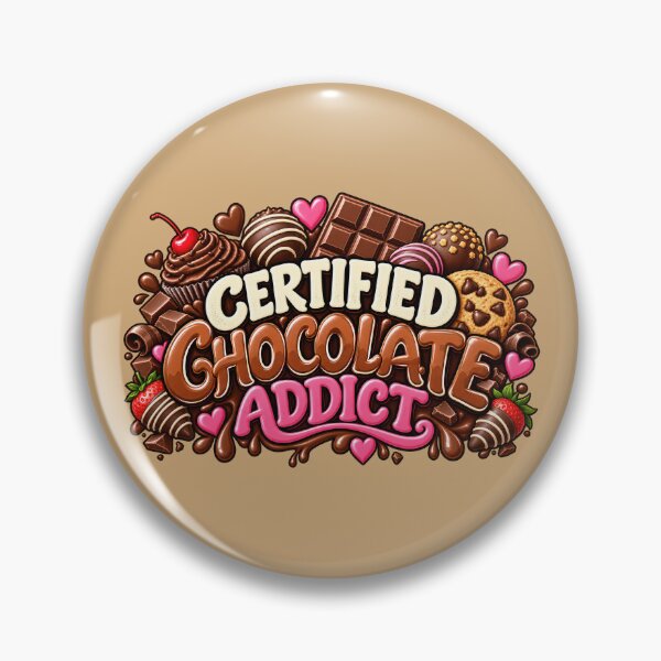 Item preview, Certified Chocolate Addict designed and sold by Elisabeth Lucas.