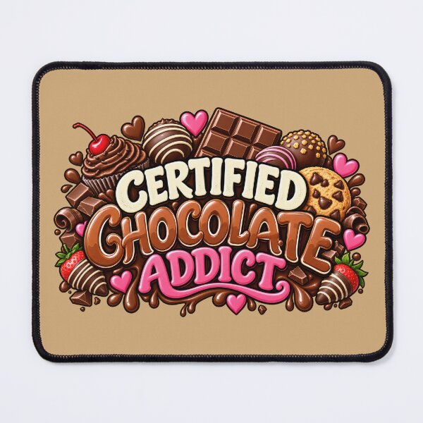 Item preview, Certified Chocolate Addict designed and sold by Elisabeth Lucas.