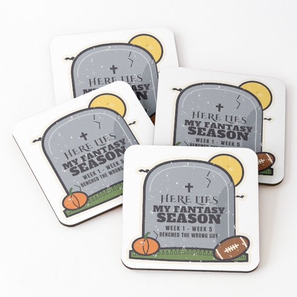 Item preview, Here Lies My Fantasy Season Football Tombstone Funny designed and sold by RobinHoodShirts.
