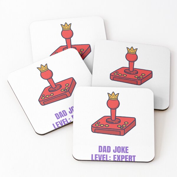 Item preview, Dad Joke Level Expert Retro Arcade Joystick designed and sold by RobinHoodShirts.