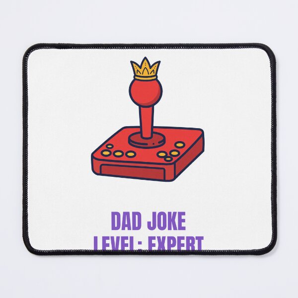 Item preview, Dad Joke Level Expert Retro Arcade Joystick designed and sold by RobinHoodShirts.