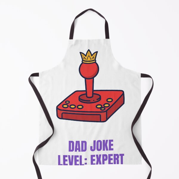 Item preview, Dad Joke Level Expert Retro Arcade Joystick designed and sold by RobinHoodShirts.