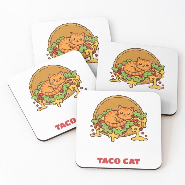 Item preview, Taco Cat Spelled Backwards Palindrome Pun designed and sold by RobinHoodShirts.