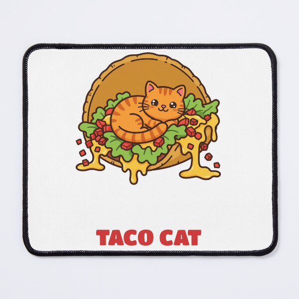 Item preview, Taco Cat Spelled Backwards Palindrome Pun designed and sold by RobinHoodShirts.