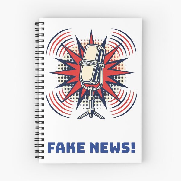 Artikelvorschau, Fake News Vintage Mikrofon Politische Satire entworfen und verkauft von RobinHoodShirts.