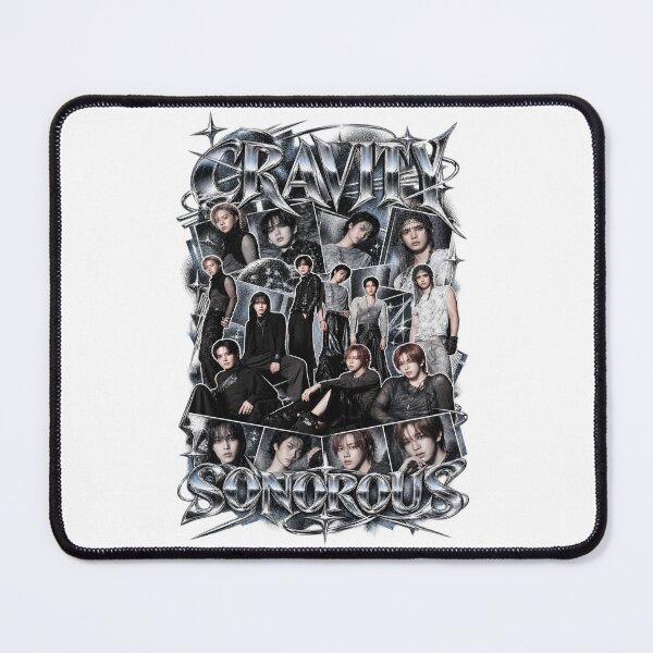 Item preview, CRAVITY SONOROUS Group Chrome Futuristic Kpop Design designed and sold by Valeree Store.