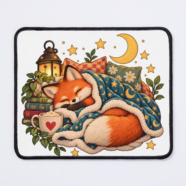 Item preview, Sleepy Fox Cozy Dreams designed and sold by TinyWeird.