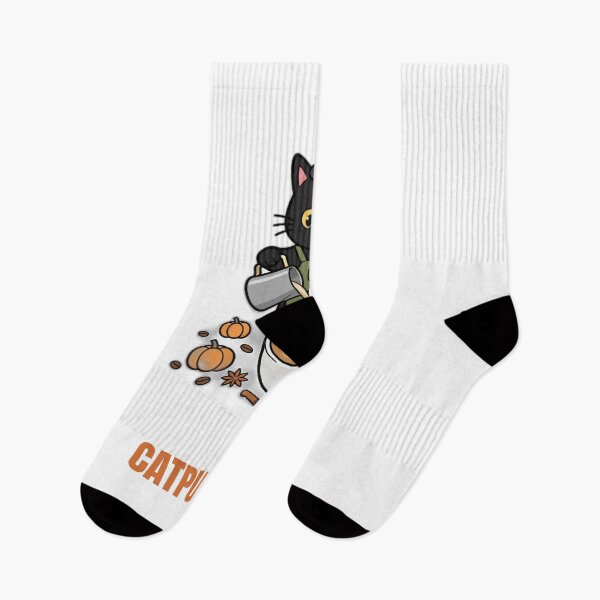 Item preview, Catpuccino Black Cat Barista Coffee Pun designed and sold by RobinHoodShirts.