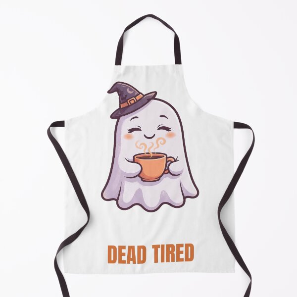Item preview, Dead Tired Ghost Coffee Cute Witch Hat designed and sold by RobinHoodShirts.