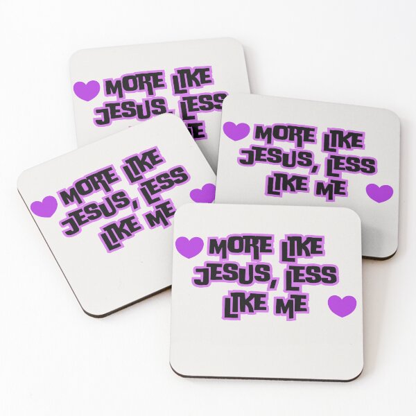 Item preview, More Like Jesus Less Like Me Purple Aesthetic Christian Quote designed and sold by Shakira & Sahir Press Alliance.