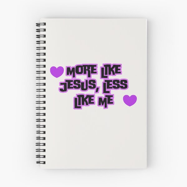Item preview, More Like Jesus Less Like Me Purple Aesthetic Christian Quote designed and sold by sahirpress26.