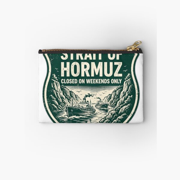 Item preview, Strait of Hormuz Closed on Weekends Satire designed and sold by RobinHoodShirts.