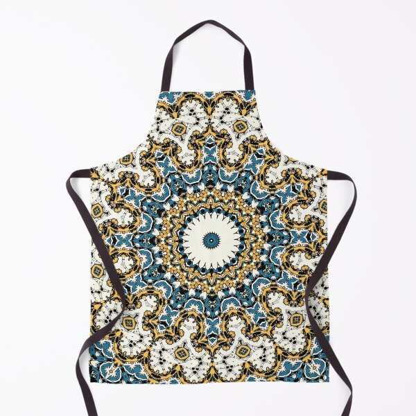 Item preview, Interrogative – Teal and Gold Kaleidoscope designed and sold by onojk123.