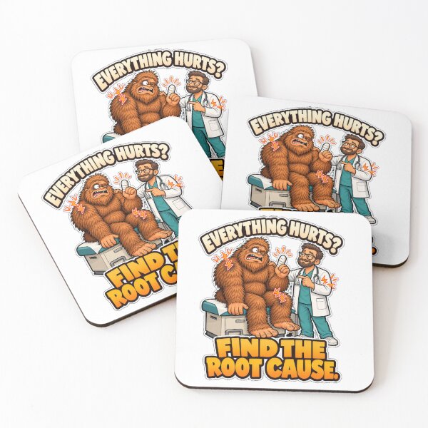 Item preview, Funny Bigfoot Doctor Pain Everywhere Check The Finger designed and sold by Monster Mentors.