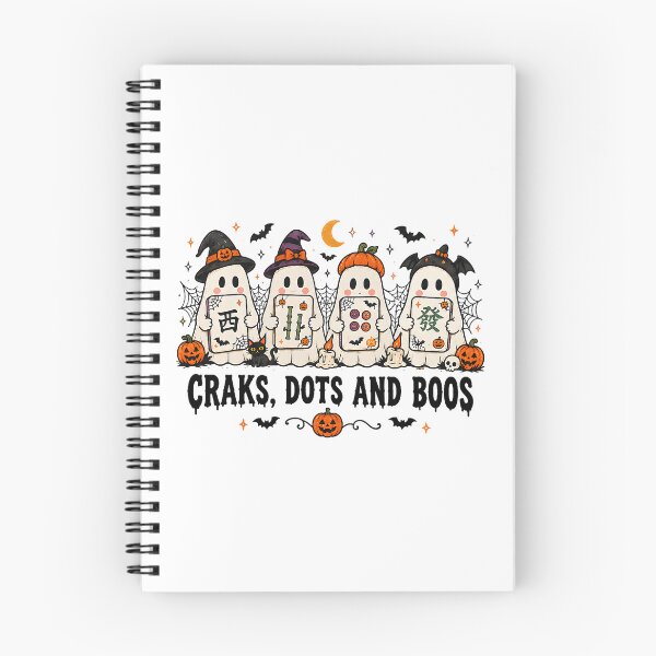 Item preview, Halloween Mahjong Craks Dots and Boos Funny Game Night designed and sold by clarabersetart.