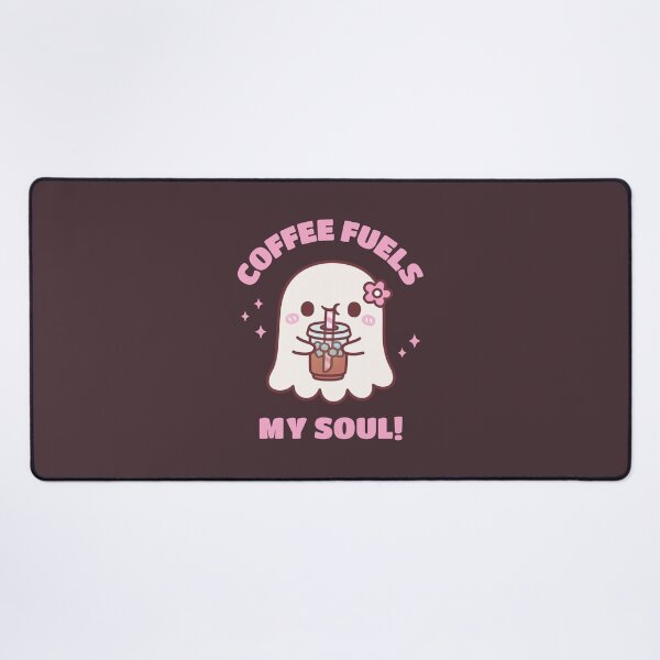Item preview, Coffee Fuels My Soul Cute Ghost Drinks Iced Coffee designed and sold by rustydoodle.