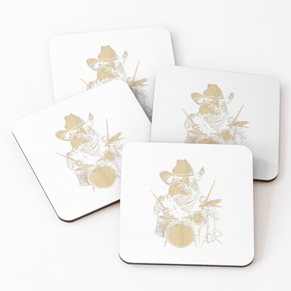 Item preview, Eagle Playing Drums Funny Cowboy Animal Cute Western Drummer  designed and sold by numenee.