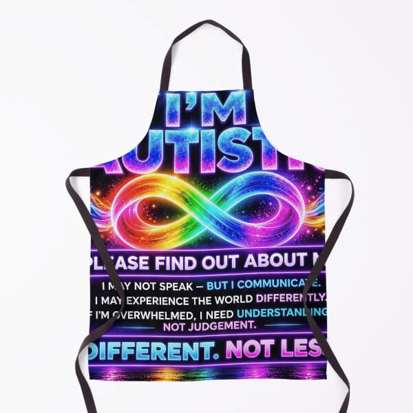 Item preview, Autism Acceptance – Different Not Less Rainbow Infinity designed and sold by DreamyWallVibes.