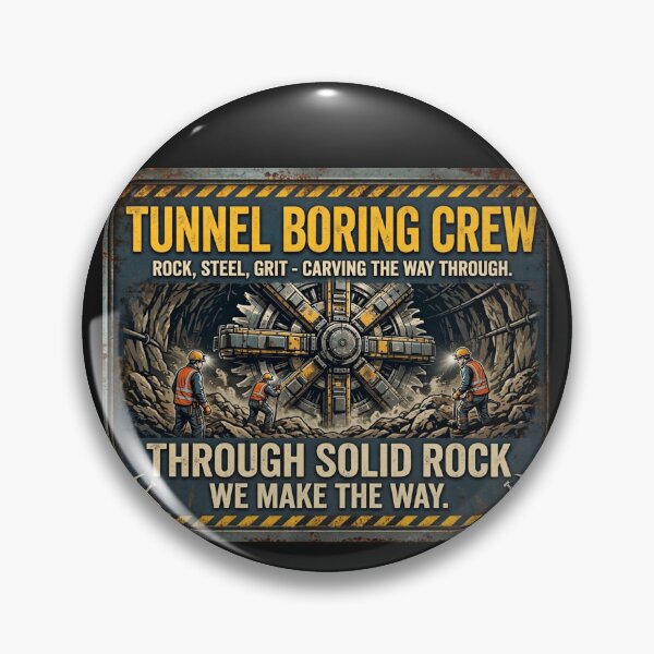 Item preview, Tunnel Boring Crew Rock Steel Grit Shirt designed and sold by StudioBilly3000.