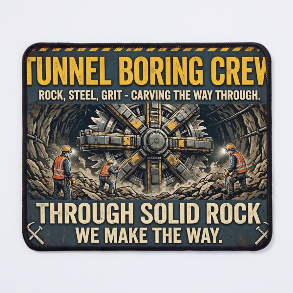 Item preview, Tunnel Boring Crew Rock Steel Grit Shirt designed and sold by StudioBilly3000.