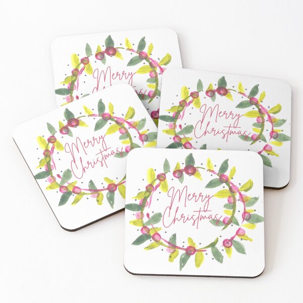 Item preview, Wild Botanicals Christmas Wreath "Merry Christmas" designed and sold by LeeBee_Designs.