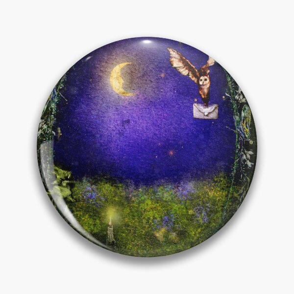 Item preview, The Portal: Faerie core Portal Midnight moonscape meadow with guardian raven   designed and sold by Monica Laipple.