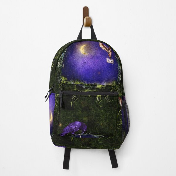 Item preview, The Portal: Faerie core Portal Midnight moonscape meadow with guardian raven designed and sold by Monica Laipple.